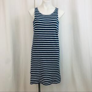 Jane and Delancey Dress Striped Sleeveless Shift Cotton Beach